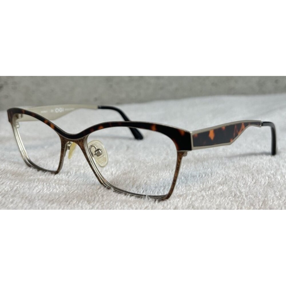 OGI Evolution 4310/1815 Tortoise Sand Gold Alligator Eyeglasses Frames 52-18-145